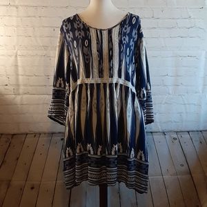 🦋NWT Velzera babydoll boho rayon festival dress 2xl